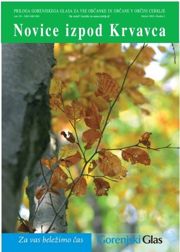 Številka 5, Oktober 2005 - Cerklje.si