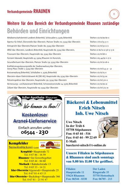 Informationsbroschüre für Bürger und Gäste - Verbandsgemeinde ...
