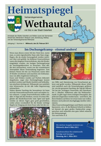 Heimatspiegel Wethautal - Verbandsgemeinde Wethautal