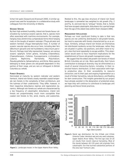 Ecological Characteristics of Inland Rain Forests