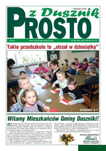 Witamy MieszkaÅcÃ³w Gminy Duszniki! - TwÃ³j TydzieÅ