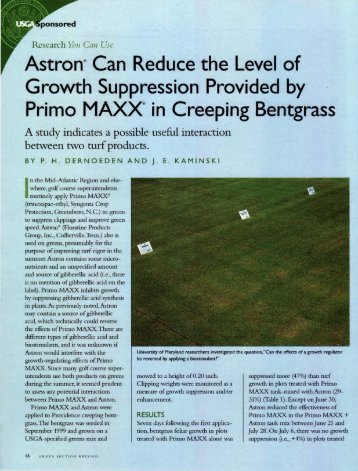 Astron@Can: Reduce the level of 'Growth: Suppression Provided ...