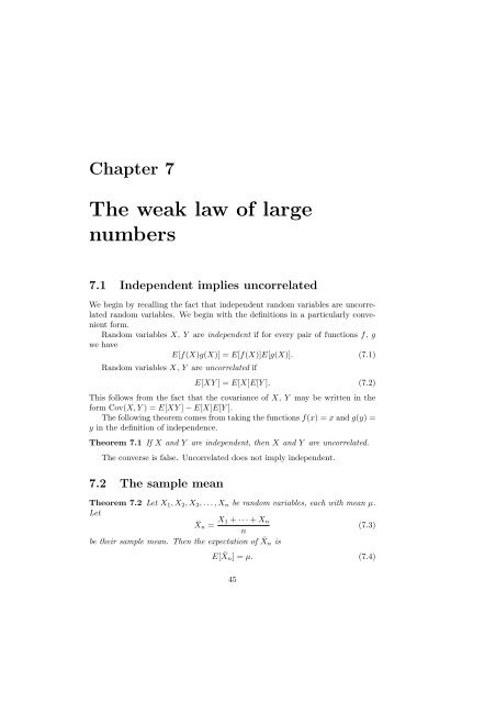 Lectures on Elementary Probability