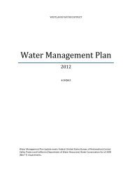 Water Management Plan - Westlands Water District