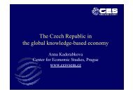 The Czech Republic in the global knowledge-based economy