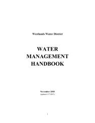 WATER MANAGEMENT HANDBOOK - Westlands Water District