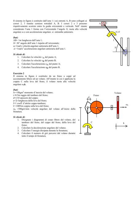 ESERCIZI: - Dimeca