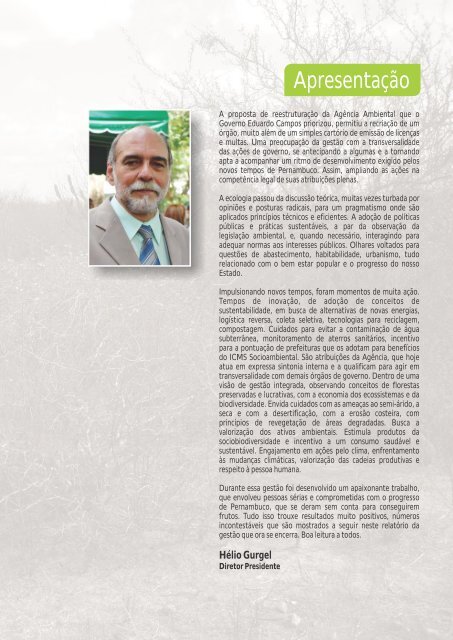 RelatÃ³rio da GestÃ£o 2007-2010 - CPRH - Governo do Estado de ...