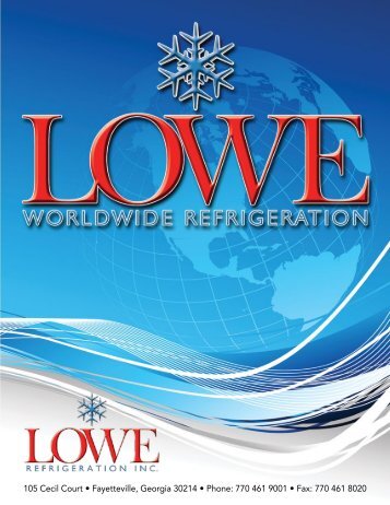 Lowe Refrigeration - Equipment Catalog