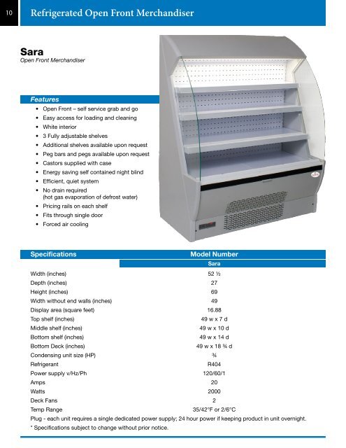 Lowe Refrigeration - Equipment Catalog