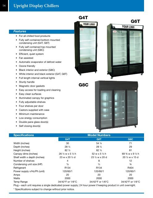 Lowe Refrigeration - Equipment Catalog