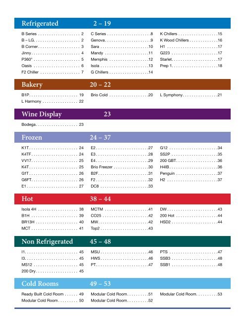 Lowe Refrigeration - Equipment Catalog