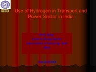 Use of Hydrogen in Transport and Power Sector in India