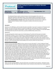 Genetic Testing for Duchenne and Becker Muscular Dystrophy