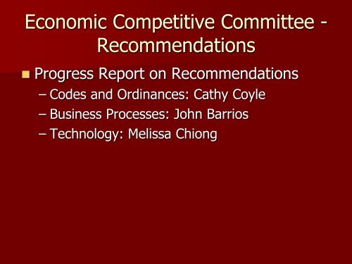 Accela Project Objectives City Of Tampa