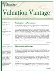 Valuing Start-Up Companies How to Value an Earnout