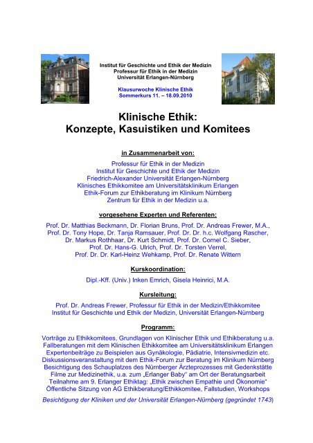 PDF deutsch (73 KB) - Das Klinische Ethikkomitee des ...