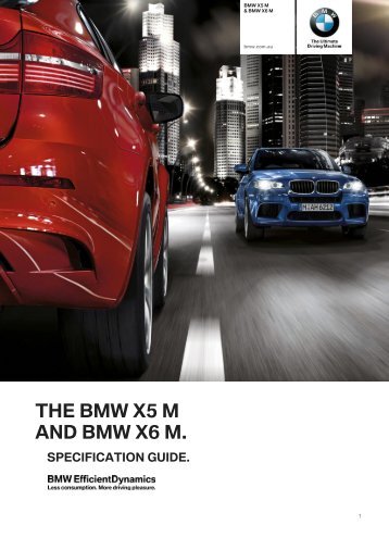 X5 M and X6 M Dealer Specification Guide - BMW