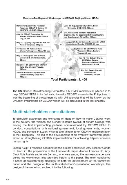 Section 3 - Educating and Partnering for CEDAW