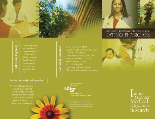 PDF file of the brochure - UCSF Fresno