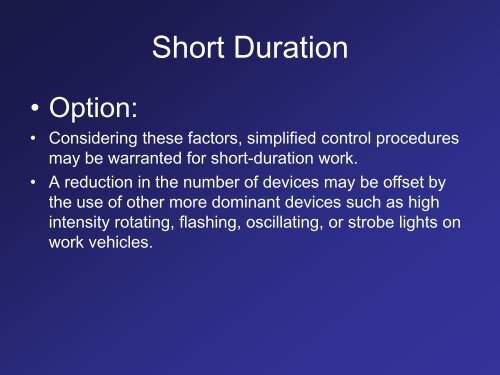 Short-Term Stationary Work