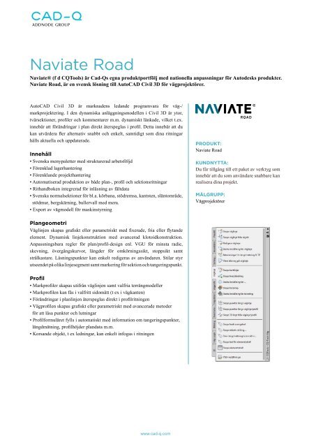 Naviate Road Cad Q