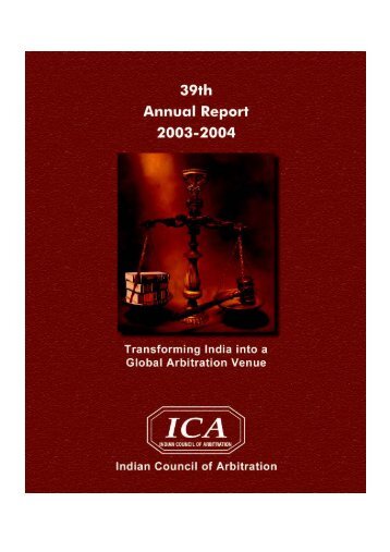 Annual Report-2003-2004 - Indian Council of Arbitration