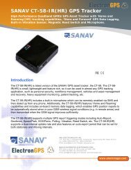 SANAV CT-58-IR(HR) GPS Tracker