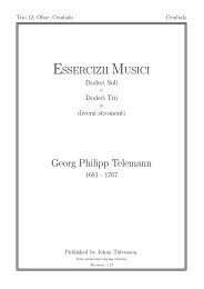 ESSERCIZII MUSICI Georg Philipp Telemann - Lysator