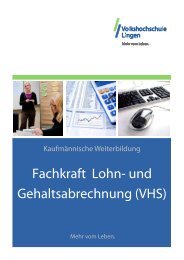 Fachkraft Lohn- und Gehaltsabrechnung (VHS) - Volkshochschule ...