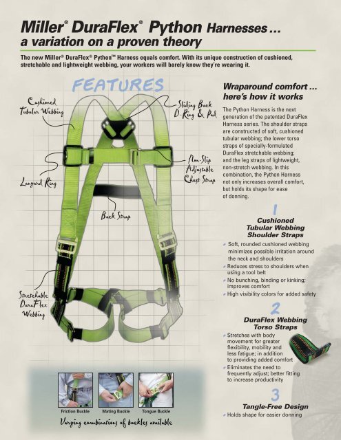 Miller DuraFlex Stretchable Harnesses - Miller Fall Protection