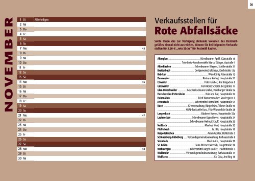 ABFALLBERATUNG (0 63 81)  - Verbandsgemeinde Wolfstein