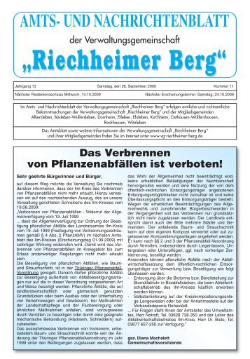 auf zur Kirmes nach Osthausen - VG Riechheimer Berg