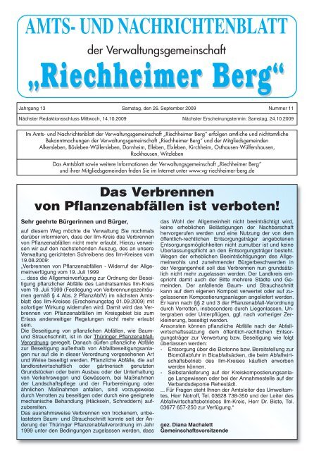 auf zur Kirmes nach Osthausen - VG Riechheimer Berg