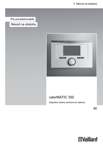 calorMATIC 350 - Vaillant