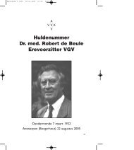 Inhoudsopgave jaargang 2005 - Vlaams Geneeskundigen Verbond ...