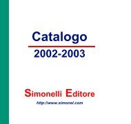 Catalogo 2003 - Simonelli Editore S.r.l.