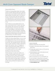 Multi-Zone Opposed Blade Damper