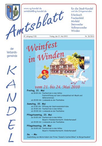 Weinfest inWinden - Verbandsgemeinde Kandel