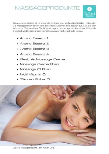 MASSAGEPRODUKTE - VHV BEAUTY GROUP