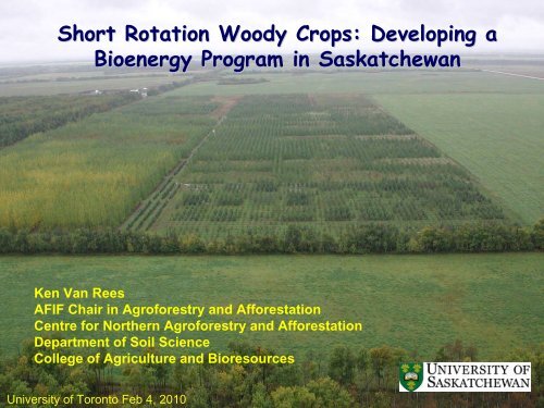 Short Rotation Woody Crops: Developing a Bioenergy Program in ...