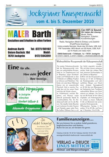 Amtsblatt - Verbandsgemeinde Kandel