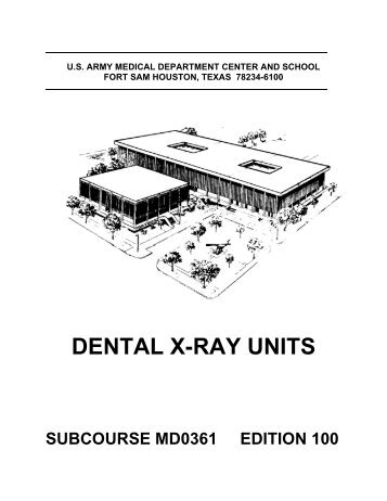 Dental X-Ray Units MD0361 - US Army - Survival-training.info