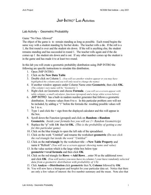 Ncssm Math Assessment Example Questions Geometric Probability - ncssm