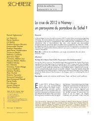 La crue de 2012 `a Niamey : un paroxysme du paradoxe du Sahel ?