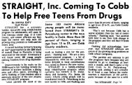 STRAIGHT, Inc. Coming To Cobb To Help Free Teens From Drugs