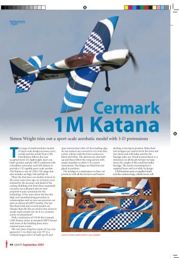 Cermark Katana Electric 1M reviewed in Q&EFI - CML Distribution