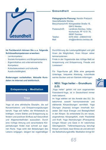 Download Programm - Volkshochschule Zwickau