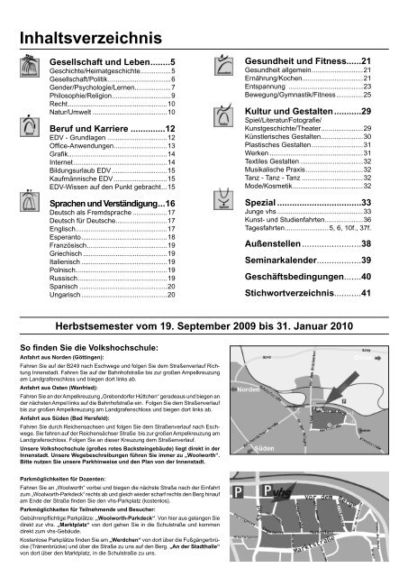 Mit der einmaligen - Volkshochschule Eschwege eV