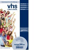 2Herbst / Winter 2012 - VHS Hockenheim